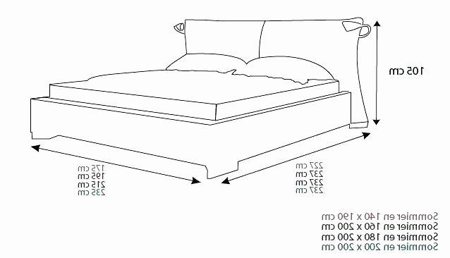 Dimension Lit 2 Places Charmant Dimension Lit King Size Luxe Width Queen Size Headboard Queen Size