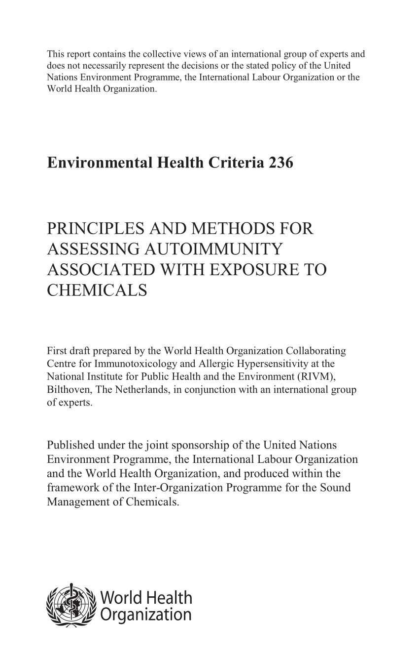 Lit Bébé D Appoint Bel Pdf who Task Group On Environmental Health Criteria On Principles