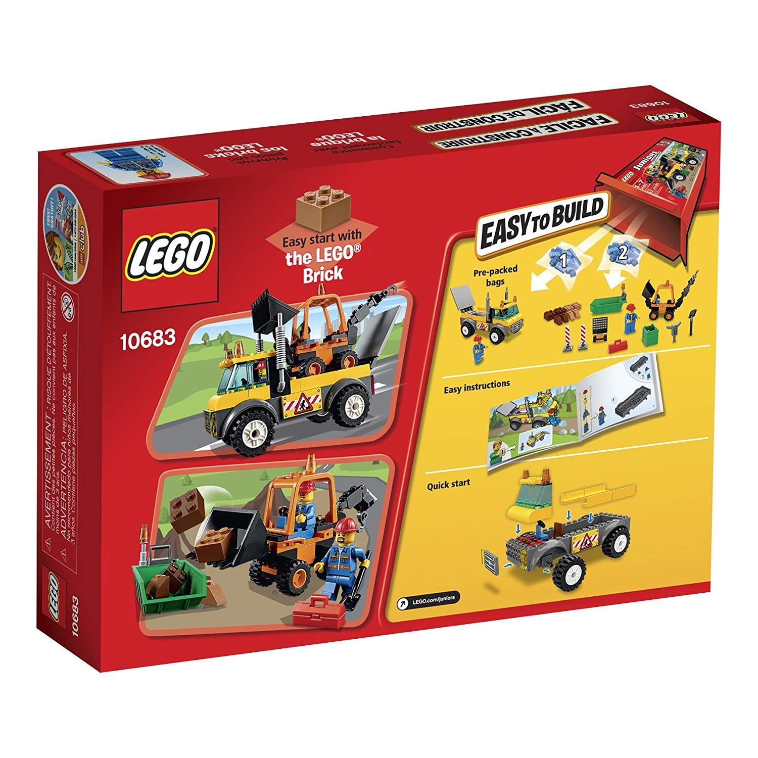 Lit Cars Enfant Inspirant Amazon Lego Road Work Truck Building Kit toys & Games