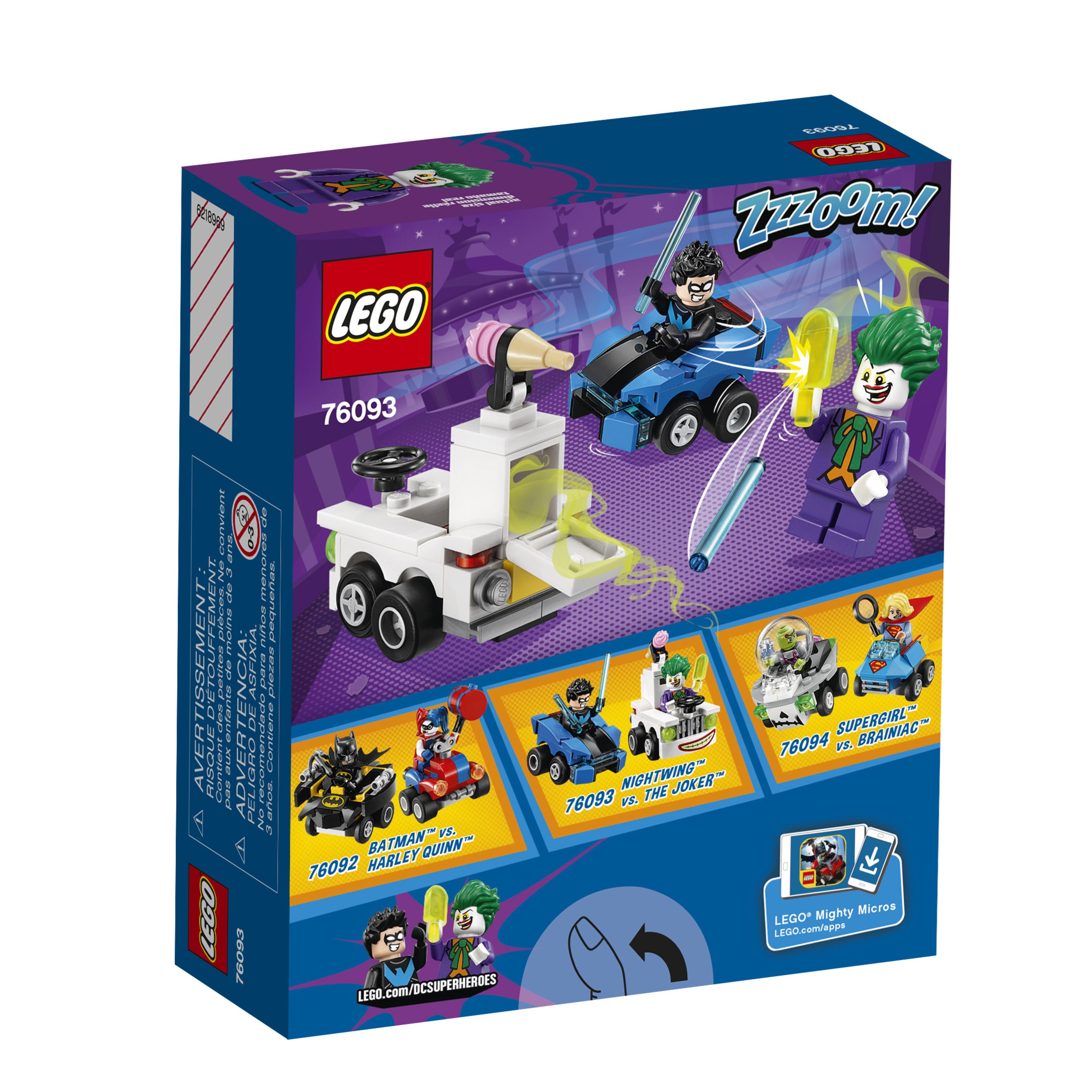 Lit Cars Enfant Magnifique Lego Super Heroes Mighty Micros Nightwing Vs the Joker