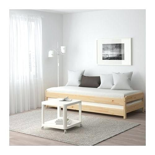 Lit Enfant Empilable Bel Lit Empilable Ikea Utaker Stackable Bed with 2 Mattresses Pine