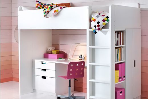 Lit Mezzanine Design Luxe Ikea Loft Beds & Bunk Beds Bedroom Pinterest