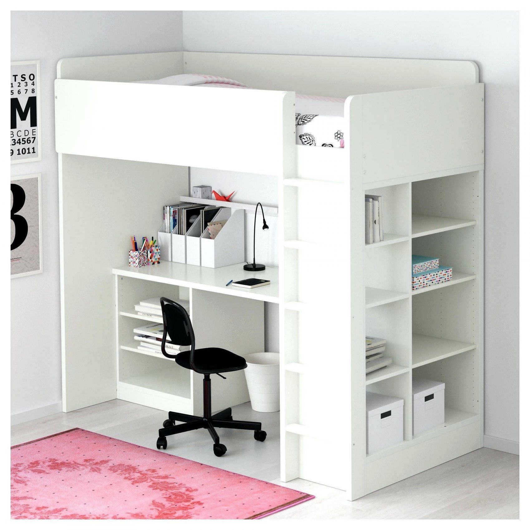 Lit Superposé 90×200 Inspirant Lit Mezzanine Avec Bureau Ikea