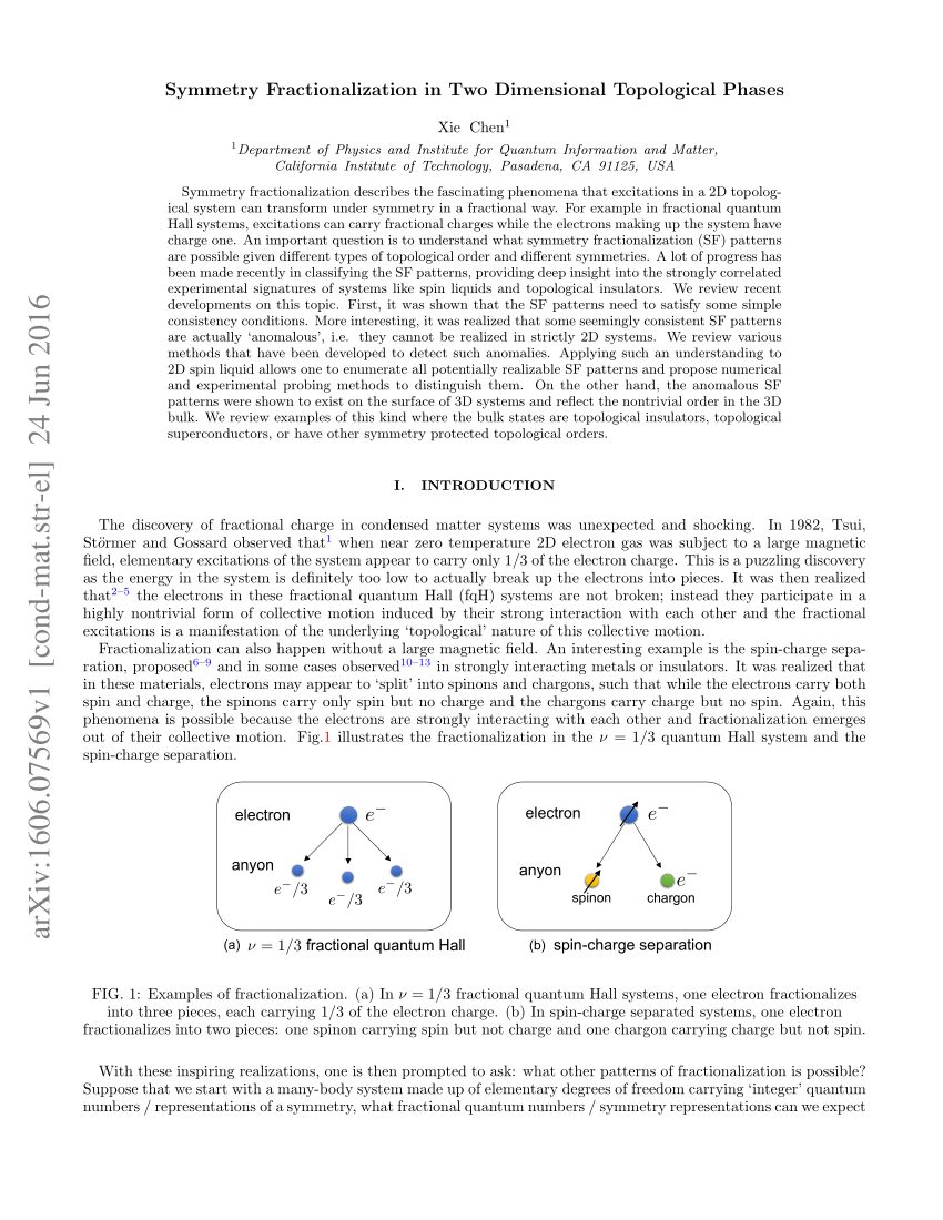 PDF String flux mechanism for fractionalization in topologically