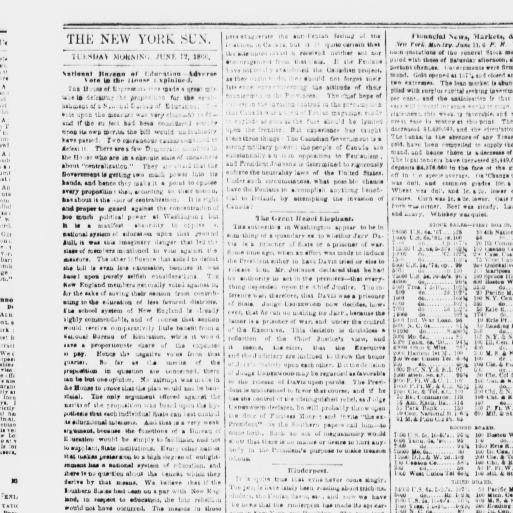 Tour De Lit Nattou Joli the Sun New York [n Y ] 1833 1916 June 12 1866 Image 2